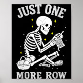 Skeleton Crochet Crafter Tee Just One More Row  ポスター (正面)