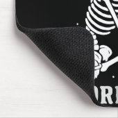 Skeleton Crochet Crafter Tee Just One More Row マウスパッド (コーナー)