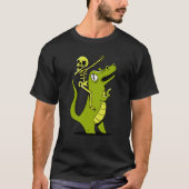 skeleton dab dabbing rex tシャツ (正面)