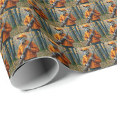 Skeleton Deer Hunter Carrying a Rifle ラッピングペーパー (ロールコーナー)