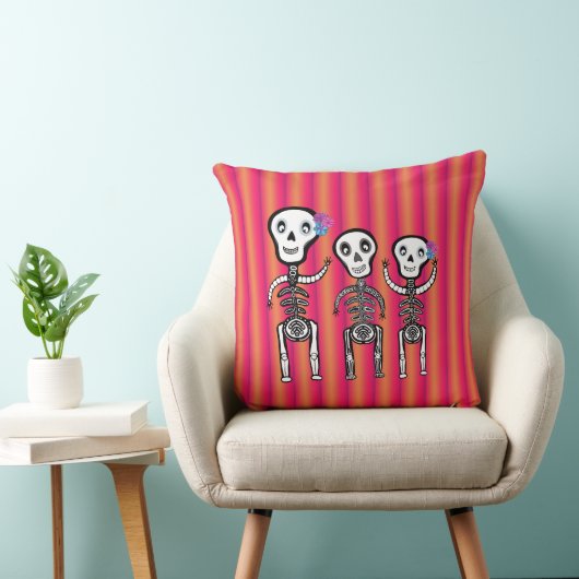 Skeleton design Pillow クッション (椅子)