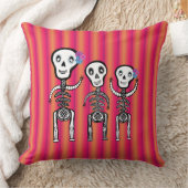 Skeleton design Pillow クッション (ブランケット)