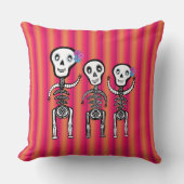 Skeleton design  Pillow クッション (正面)