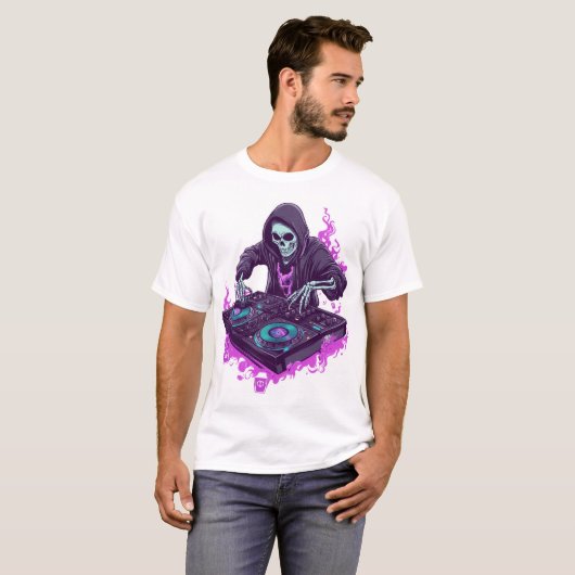  Skeleton DJ Tシャツ (正面フル)