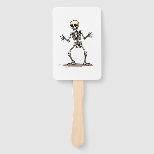 Skeleton Doing the Dab � Funny Halloween Dance Shi ハンドファン (正面)