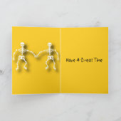 Skeleton editable Halloween  カード (内部)