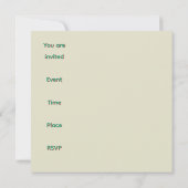 Skeleton fingers & skull &  pumpkins for Halloween 招待状 (裏面)