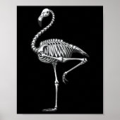 Skeleton Flamingo Halloween  ポスター (正面)