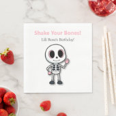 Skeleton Fun | ハロウィン 誕生日会 スタンダードランチョンナプキン (インサイチュ)