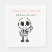 Skeleton Fun | ハロウィン 誕生日会 スタンダードランチョンナプキン (正面)