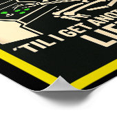 Skeleton Gamer Arcade Design – Funny Retro Gaming  ポスター (角)