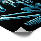 Skeleton Gamer Vr Headset Funny Halloween Gaming  ポスター (角)