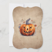 Skeleton Ghost Jack O’Lanterns Halloween Party 招待状 (裏面)