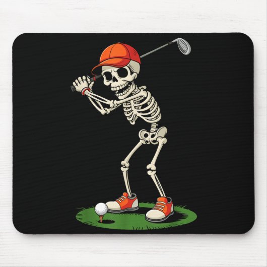 Skeleton Golf Halloween Costume Funny Boys Toddler マウスパッド (正面)