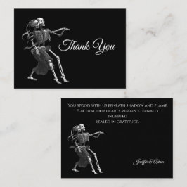 Skeleton Gothic AlternativeHalloween wedding ノートカード