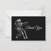 Skeleton Gothic AlternativeHalloween wedding ノートカード (正面)