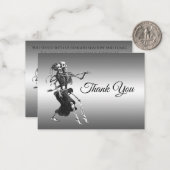 Skeleton Gothic AlternativeHalloween wedding ノートカード (正面/裏面インサイチュ)