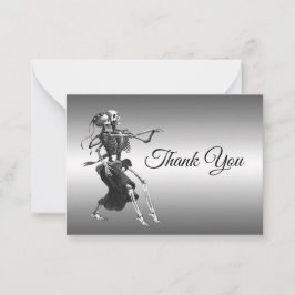 Skeleton Gothic AlternativeHalloween wedding ノートカード