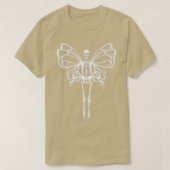 Skeleton Grunge Aesthetic Fairy Dark Goth Horror F Tシャツ (デザイン正面)