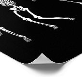 Skeleton Halloween Lgbt Flag Skeleton Gay Pride Mo ポスター (角)