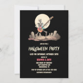 Skeleton Halloween Party 招待状 (正面)