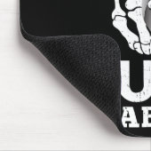 Skeleton Hand Fck Diabetes Blue Ribbon Awareness M マウスパッド (コーナー)