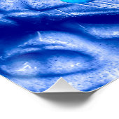 Skeleton hand fingers reach for Halloween skull ポスター (コーナー)