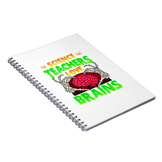 Skeleton Hand Heart Funny Design Style ノートブック (右側)