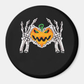 Skeleton Hand Heart Sign Bone Costume Unique Touch マグネット (正面)