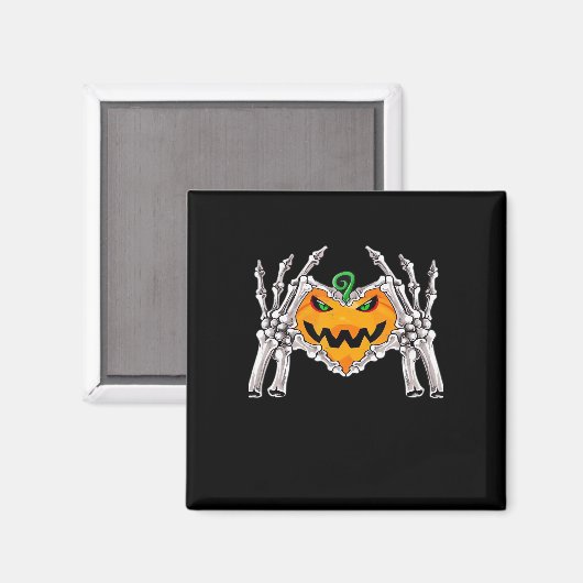 Skeleton Hand Heart Sign Bone Costume Unique Touch マグネット (正面/裏面)