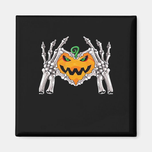 Skeleton Hand Heart Sign Bone Costume Unique Touch マグネット (正面)