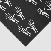 Skeleton Hand Silhouettes On Black Halloween 薄葉紙 (詳細)