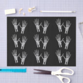 Skeleton Hand Silhouettes On Black Halloween 薄葉紙 (クラフト)