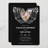 Skeleton Hands Coolesシャワーゴシック写真 招待状 (正面/裏面)