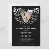 Skeleton Hands Coolesシャワーゴシック写真 招待状 (正面)