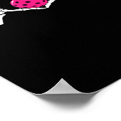 Skeleton Hands Heart Sign Funny Pickle Valentines  ポスター (角)