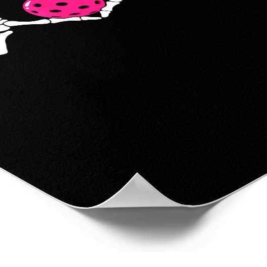 Skeleton Hands Heart Sign Funny Pickle Valentines  ポスター (角)