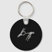 Skeleton Hands Six Seven 6 7 Halloween Costume Men キーホルダー (正面)