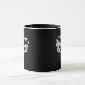 Skeleton Hands Vaとバレンタインデーのゴシックハート マグカップ (中央)