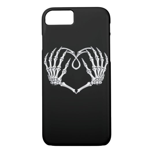Skeleton Hands Vaとバレンタインデーのゴシックハート Case-Mate iPhoneケース (裏面)