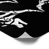 Skeleton Heart Hands - Halloween - Skeleton Hands  ポスター (角)