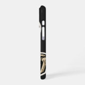 Skeleton Holding a Rose – Artistic Gothic Sticker iPhoneケース (左側面)