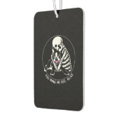 SKELETON HUG BOSTON TERRIERあなたが私を生き感じた カーエアーフレッシュナー (左)