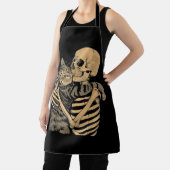  Skeleton Hugging Cat – Cute Gothic Cat Lover Gift エプロン (インサイチュ)