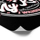 Skeleton I Love My Kids But Sometimes I W Square U ポスター (角)