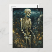 Skeleton in a night Garden ポストカード (正面/裏面)