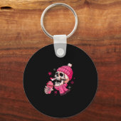 Skeleton It's Cold Outside Like My Heart Valentine キーホルダー (正面)