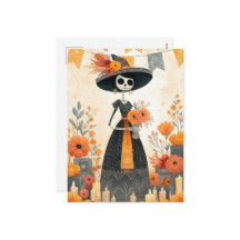 Skeleton Lady La Catrina Day of the Dead 