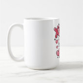 Skeleton Love Balloons with XOXO コーヒーマグカップ (左)