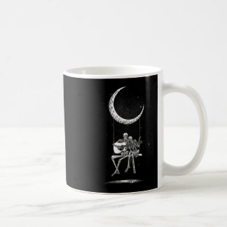 Skeleton Moon And Tees - Rock And Roll Concert Gar コーヒーマグカップ